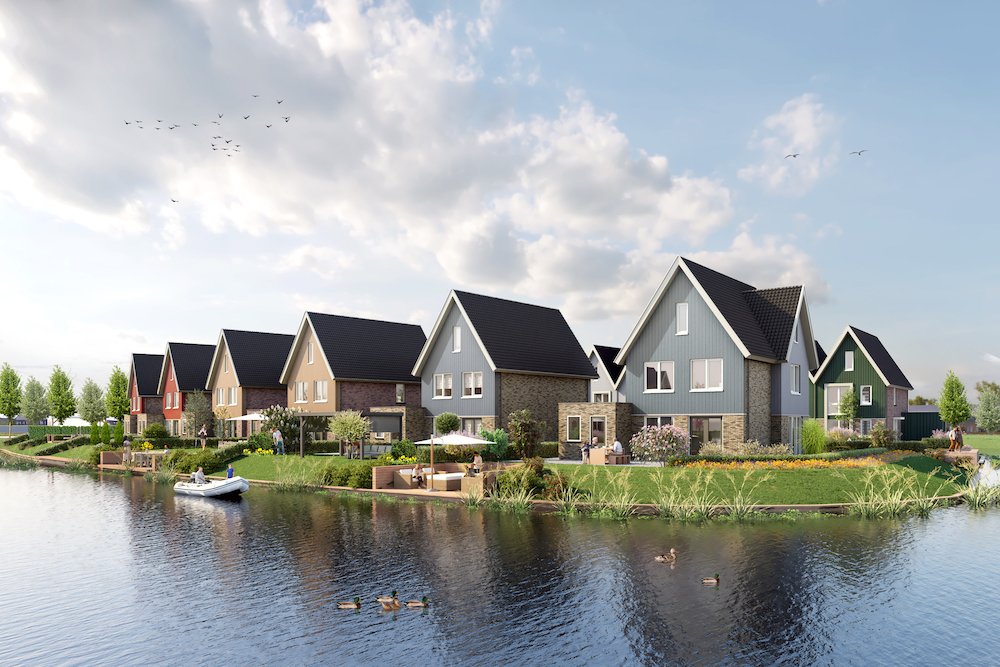Riant wonen aan het water in Eiland Warande, Lelystad. Kom naar de Meet